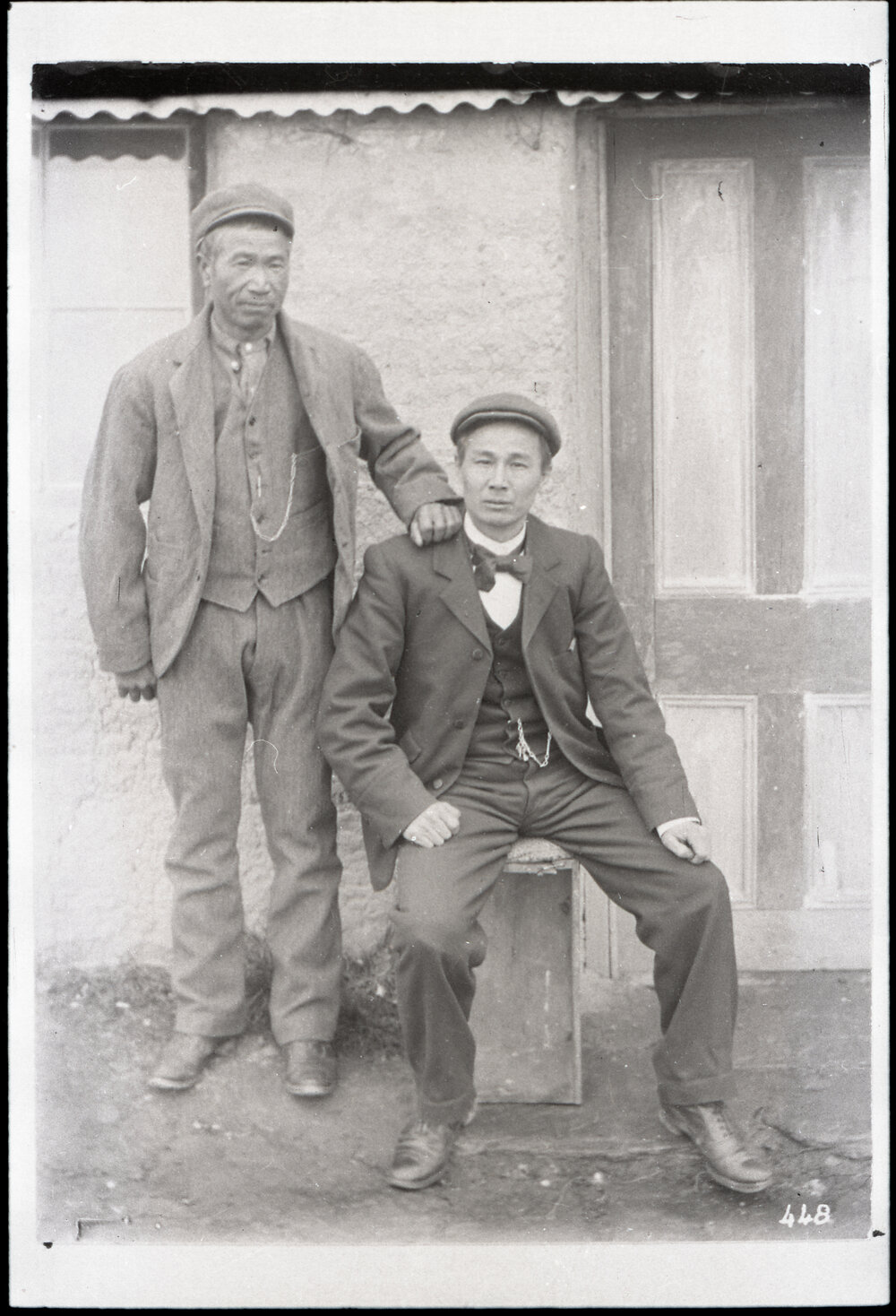 Two Unknown Chinese Men Pose For the Camera