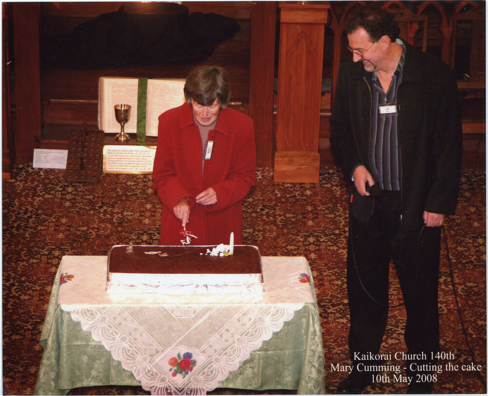 Cutting The Cake - Kaikorai Church 140th