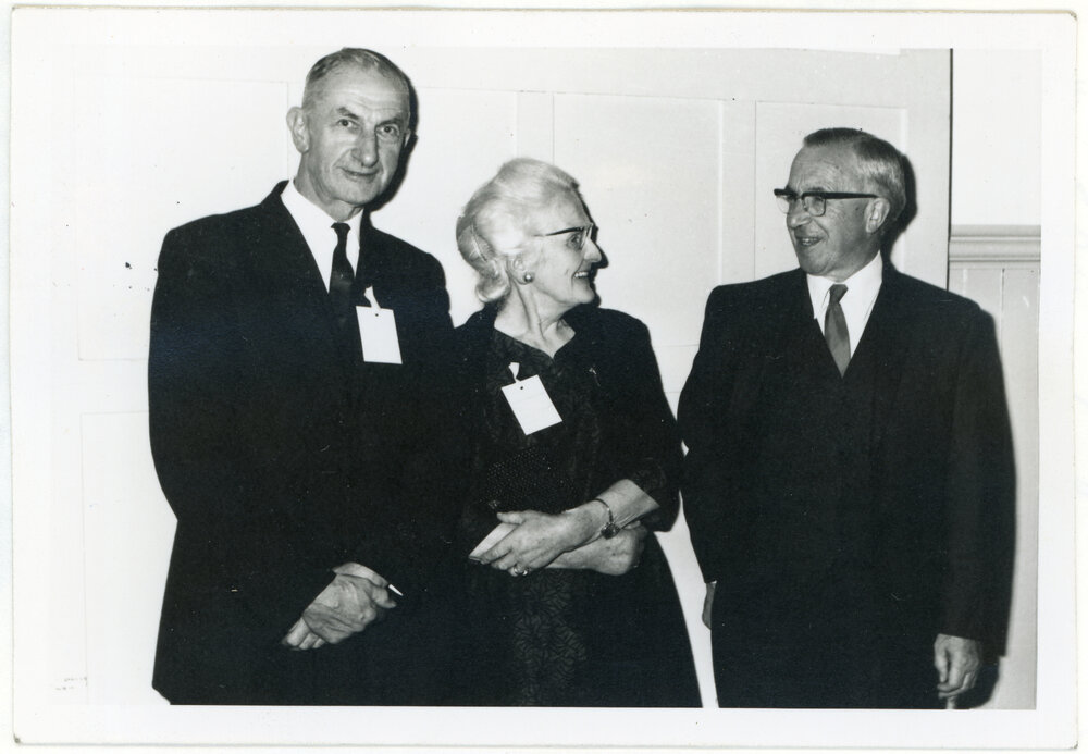 Mr and Mrs McDonald with Colin Melville