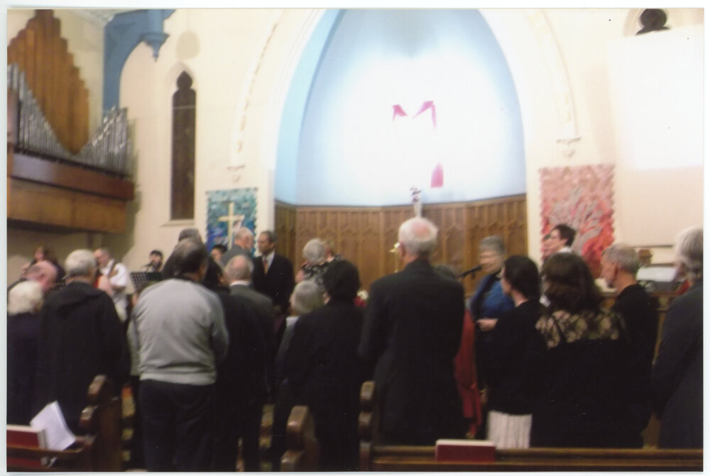 Induction Service for Rev J Daniel - The Congregation Stands