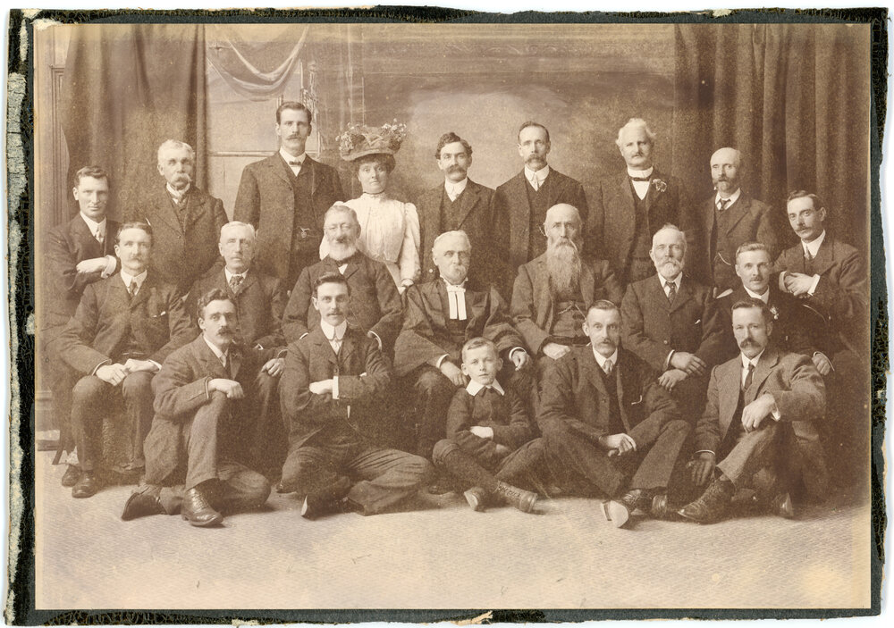Rev and Mrs Sutherland With Kaikorai Church Elders