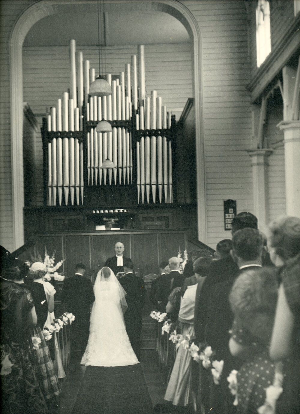 Rev Hubbard Conducting A Wedding, St Andrew's Palmerston North