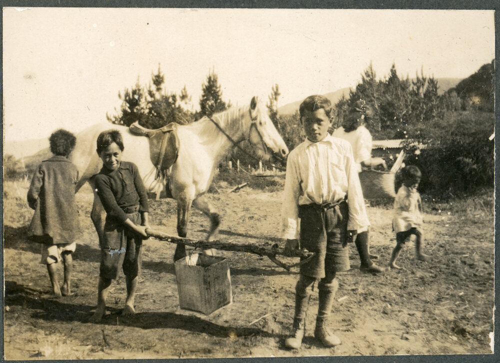 Mission House Boy's Carrying Water