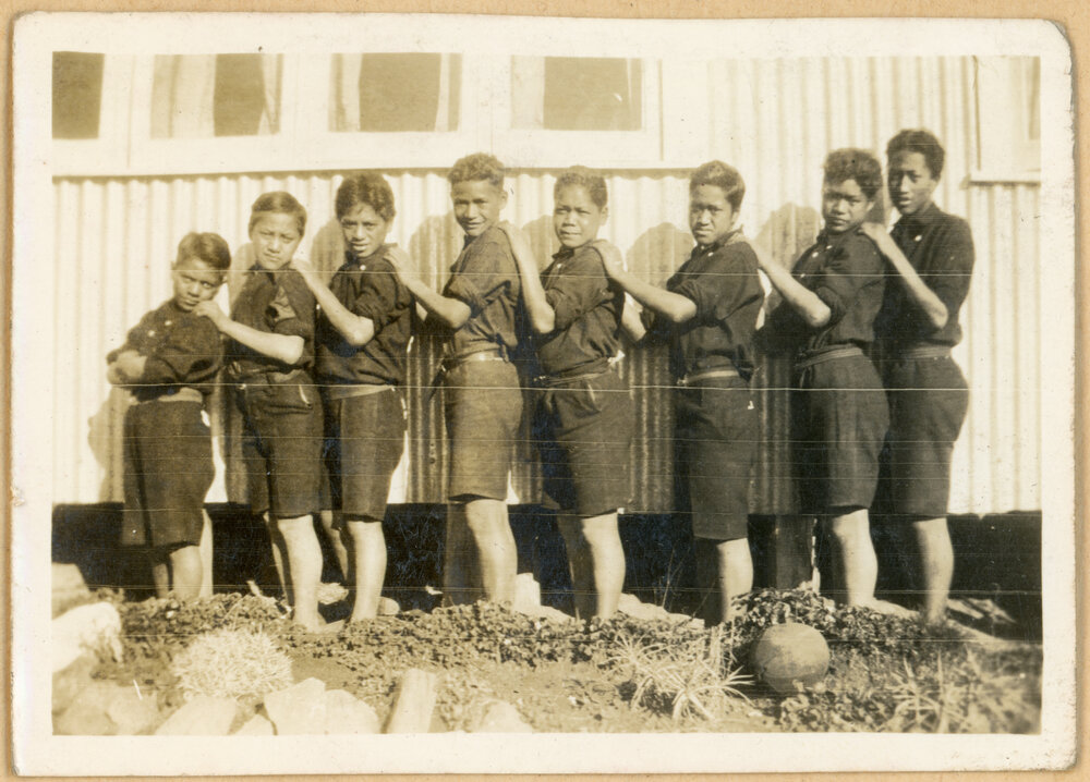 Boys From Maungapohatu Mission Station