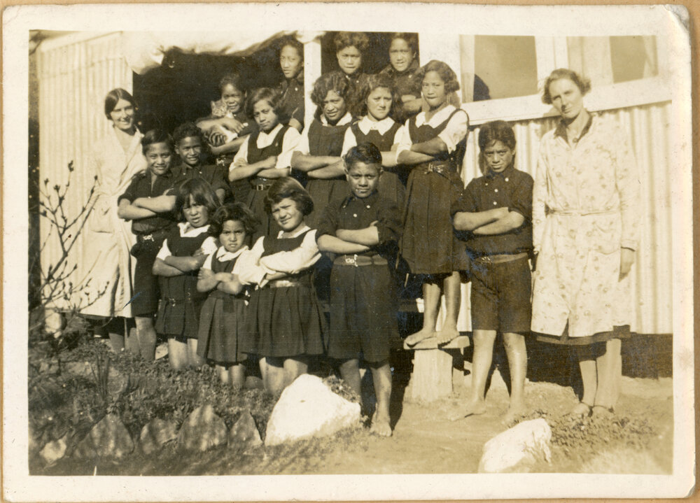 Pupils From Maungapohatu Mission School
