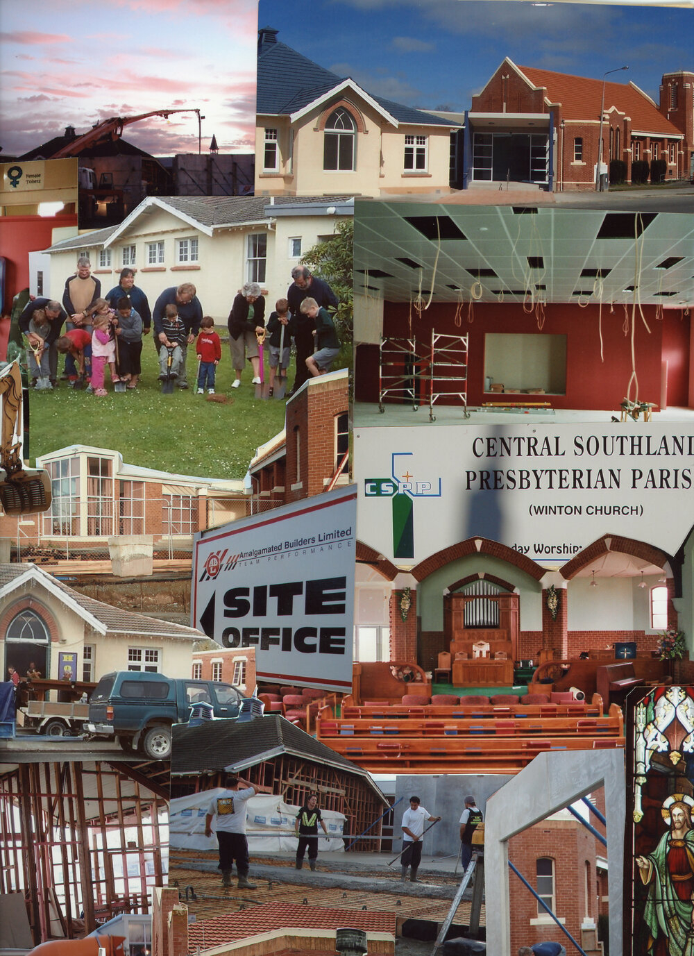 Photo Collage Of Winton Church Images