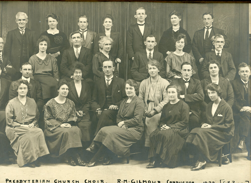 Winton Presbyterian Church Choir, 1923
