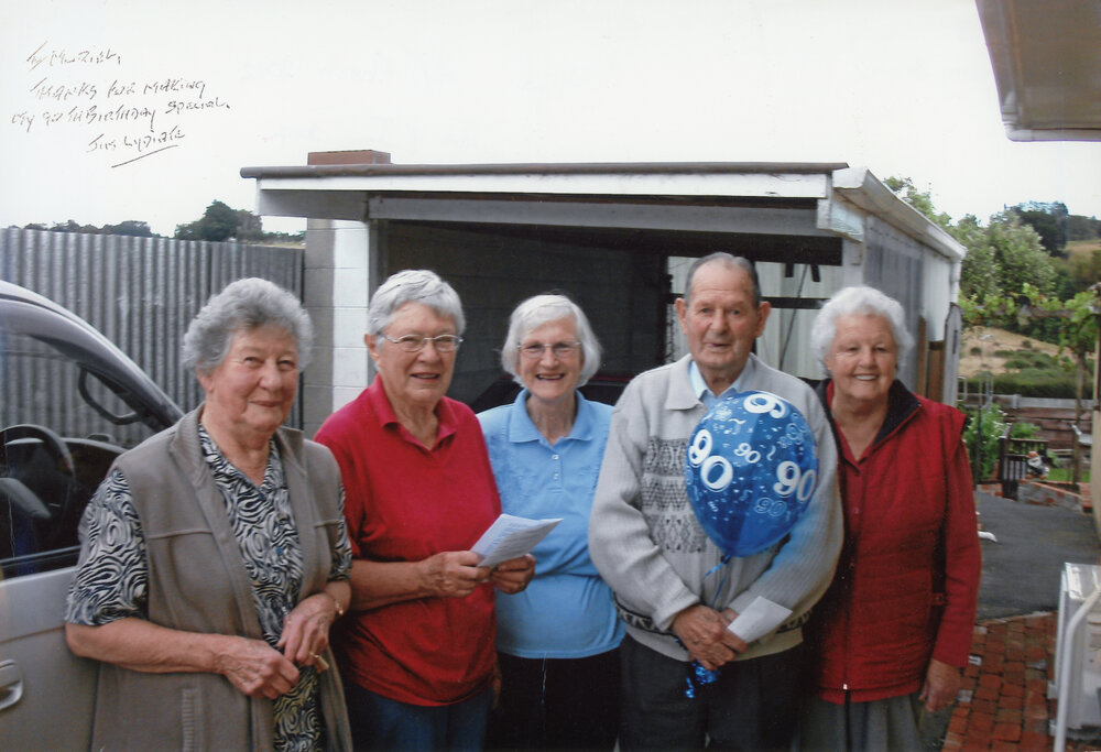 Gathering for Jim Lydiate's 90th Birthday
