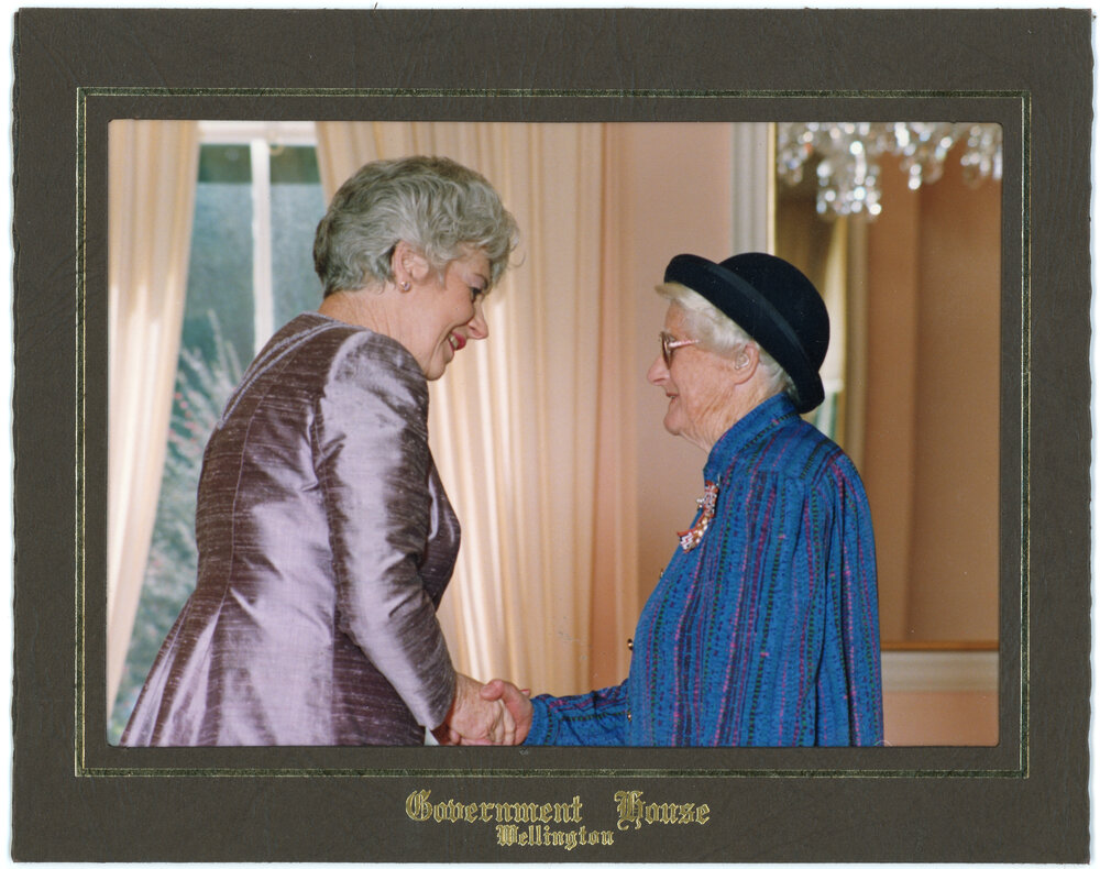Sr Maisie Queale with the Governor General, 1994