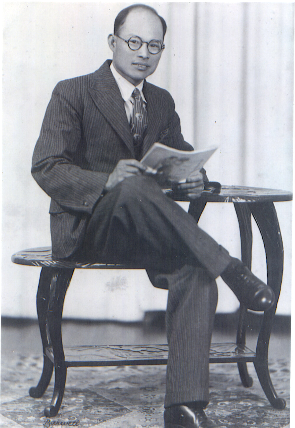 Unknown seated man