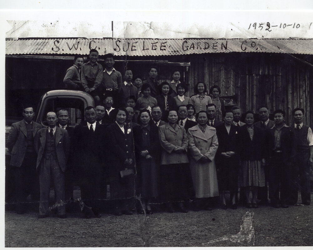 Group outside Sue Lee Garden Co