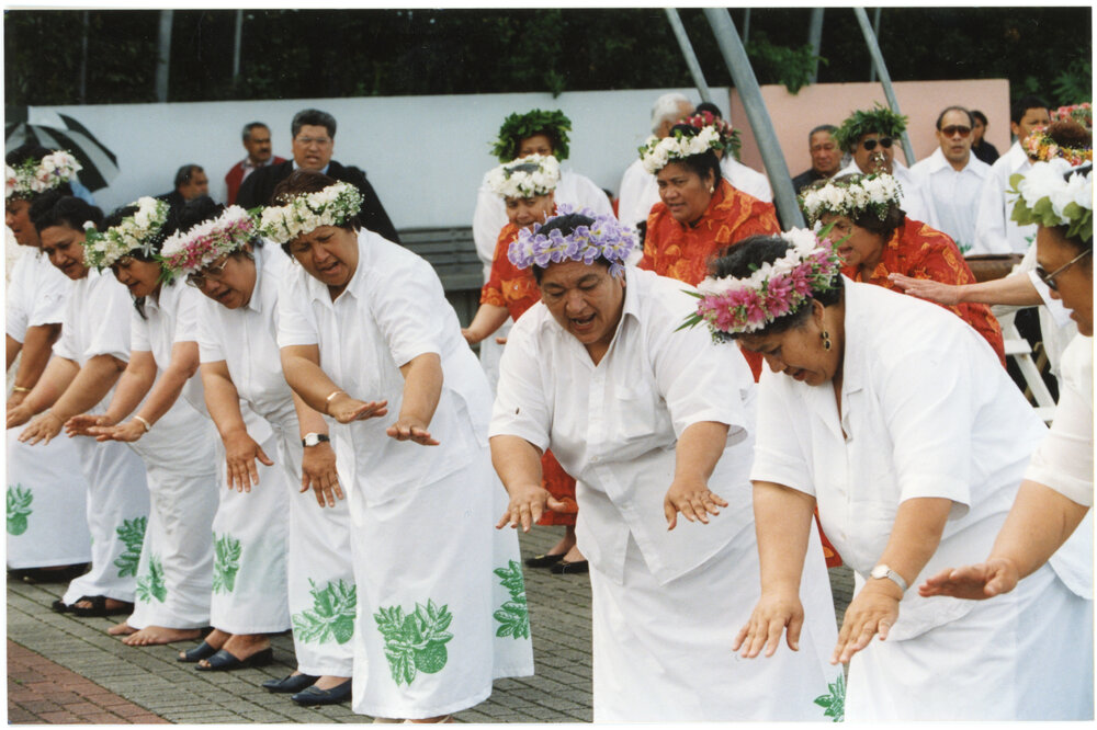 Cook Island Women Celebrating