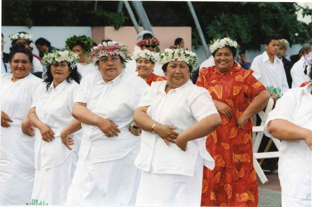 Cook Island Women Celebrating