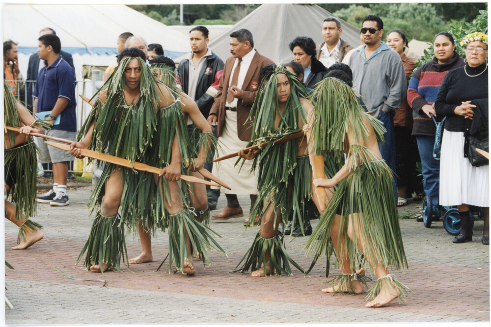 Niuean Takalo Welcoming Visitors to the PIC Inauguration
