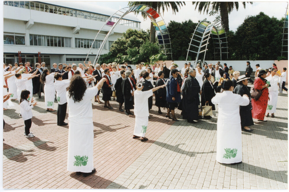Cook Island People Welcoming Dignitaries and Guests