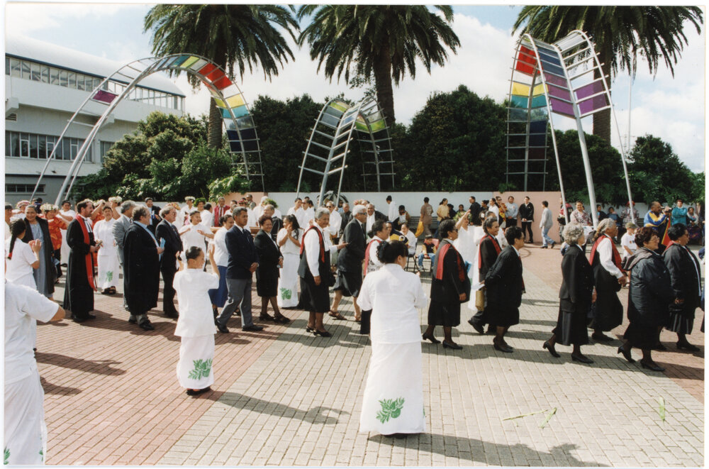 Cook Island People Welcoming Dignitaries and Guests