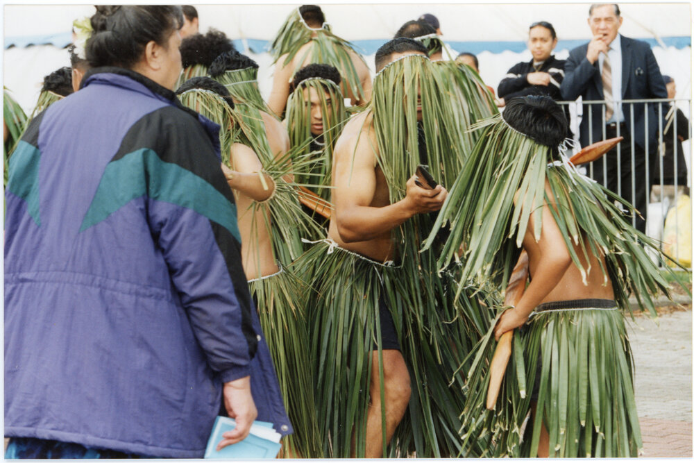 Niuean Performing a Takalo Welcoming Visitors to the PIC Inauguration