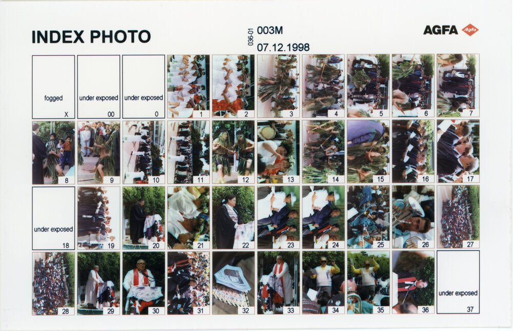 Colour Contact Sheet of PIC Inauguration Images