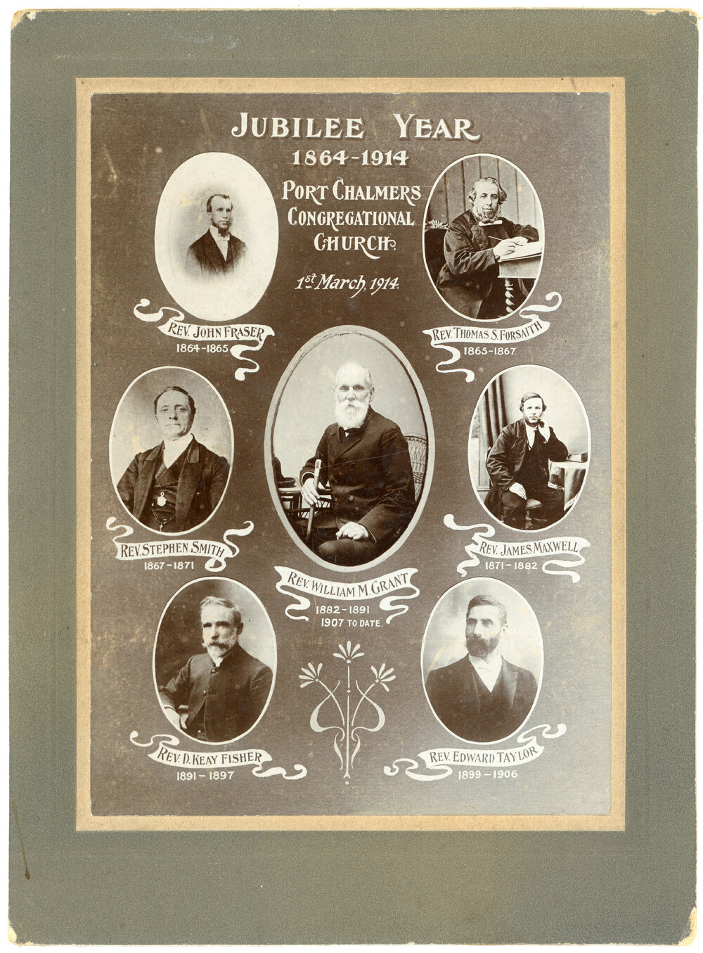 Ministers Of Port Chalmers Congregational Church.