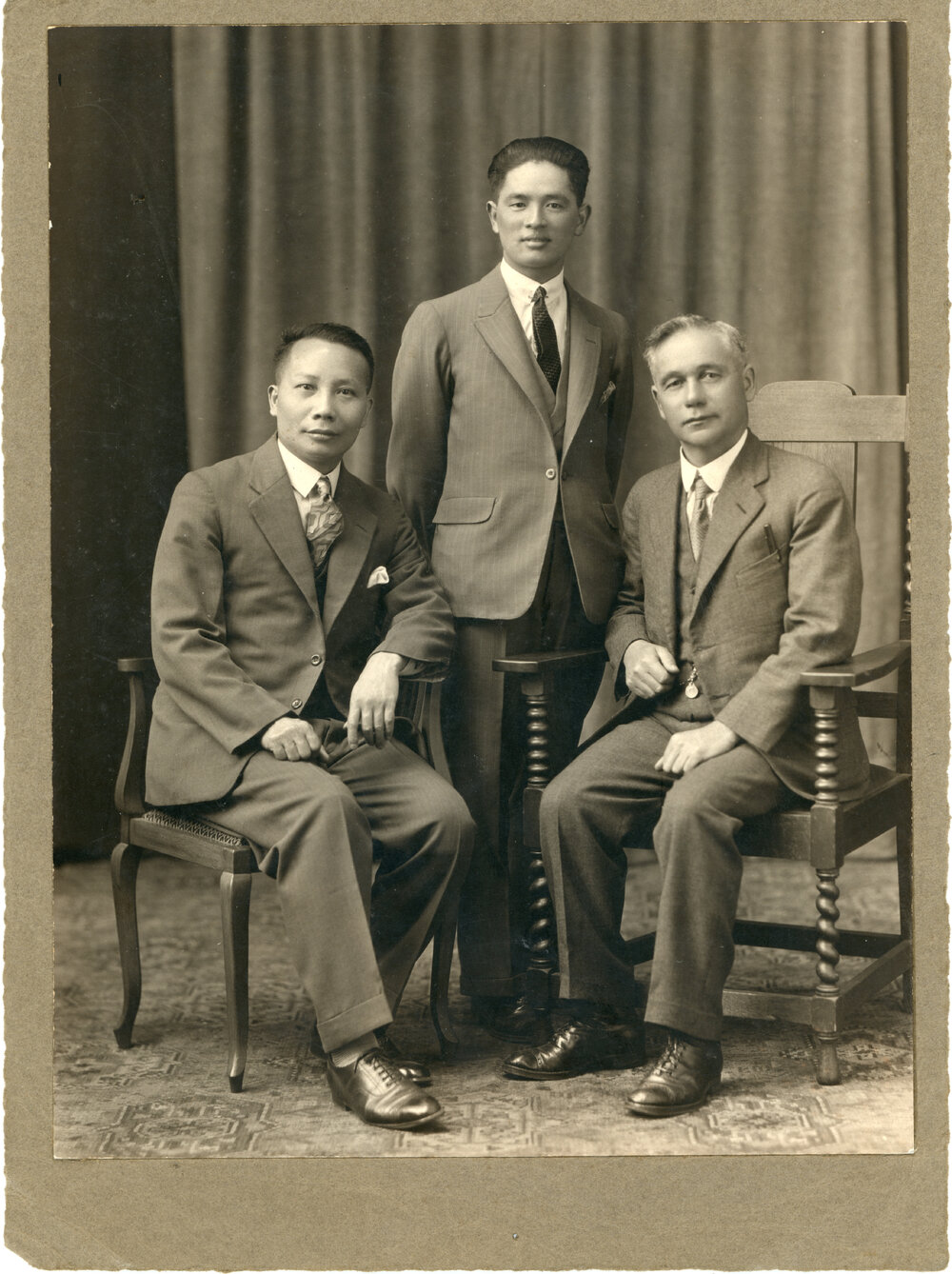 Three Men posing for Studio Portrait