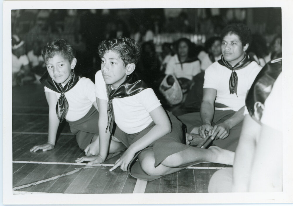 Children of the Rev Solomona during the Pepese