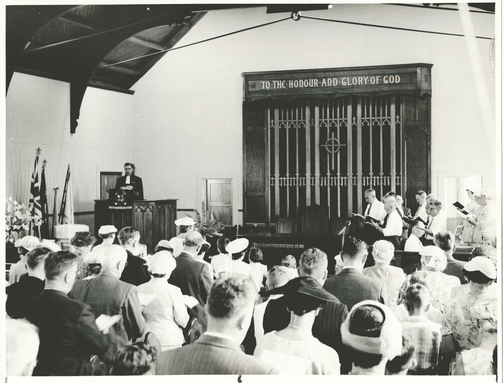 Worship in Mt. Albert Church