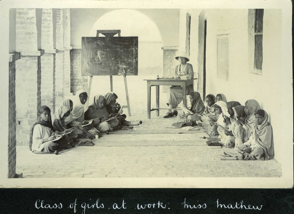 Class Of Girls At Work