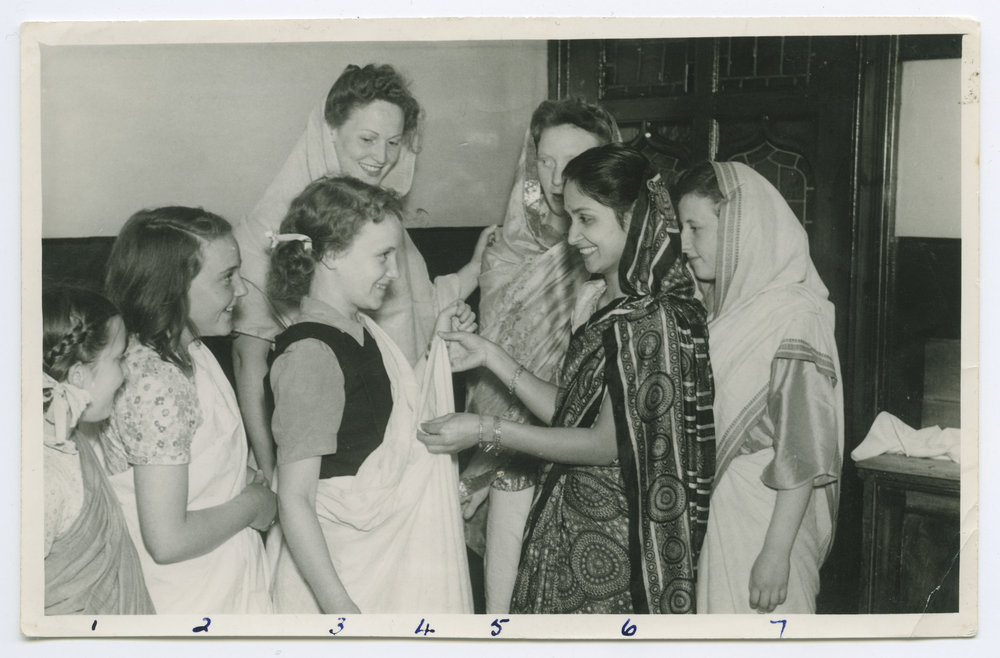 8th Heaton Girls' Life Brigade Cadets in Indian dress