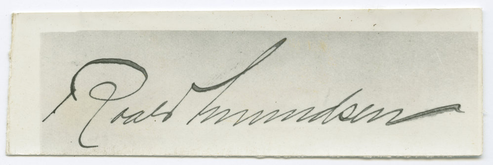 Autograph of R. Amundsen