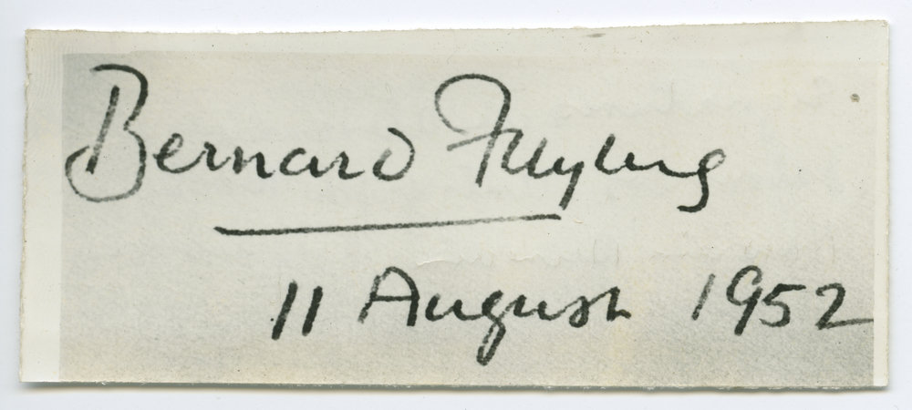 Autograph of Bernard Freyburg