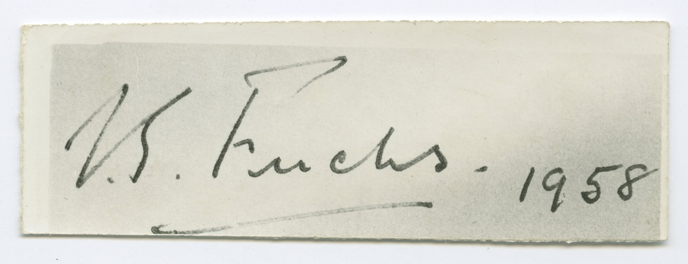 Autograph of Vivian Fuchs
