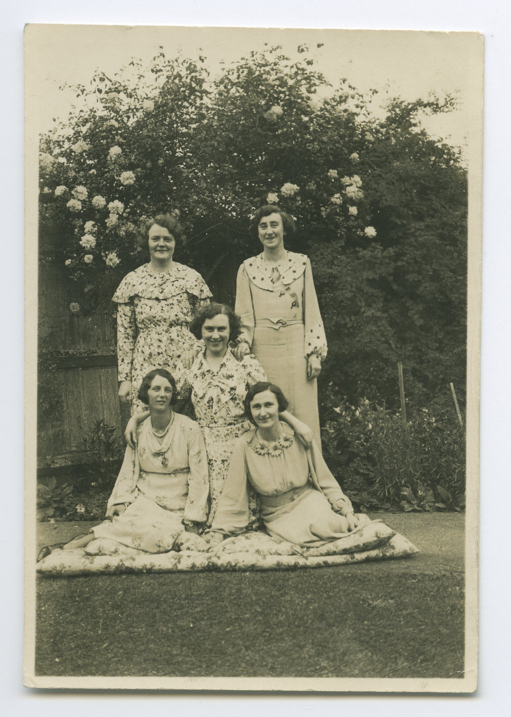 Group of five women