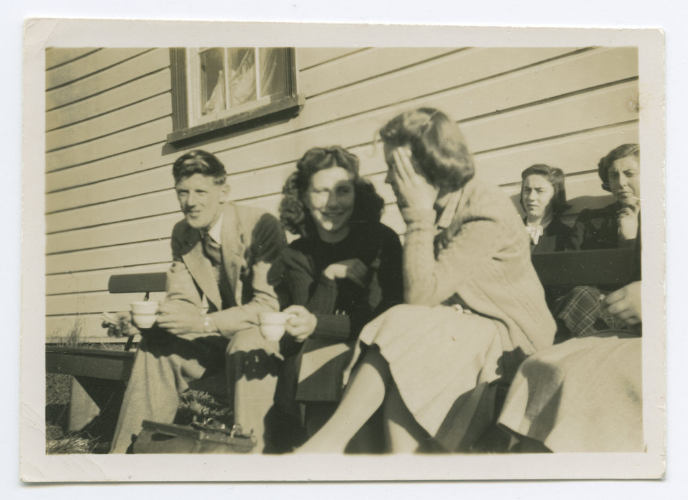 Unknown group having tea