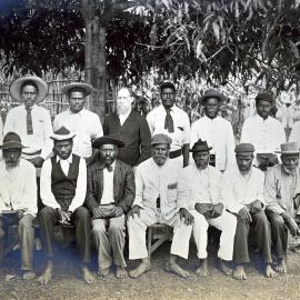 Rev. P. Milne and Ni-Vanuatu teachers