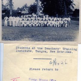 Students at the Teachers' Training Institute, Tangoa