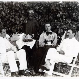 Mr. and Mrs. Frank Paton, and Mr. Hume