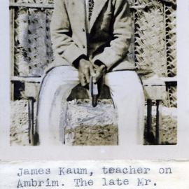 James Kaum, teacher on Ambrym