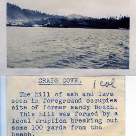 Craig Cove after the volcanic eruption