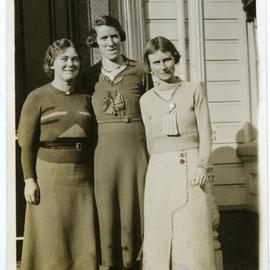 Miss Daphne Maunder, Miss Mary Ada Melrose and Miss Inez Willetts 