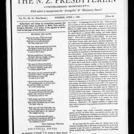 NZ Presbyterian: 1892 Vol. 6 No. 10