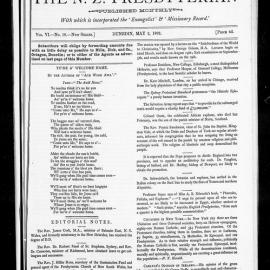 NZ Presbyterian: 1892 Vol. 6 No. 11