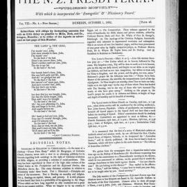 NZ Presbyterian: 1892 Vol. 7 No. 4