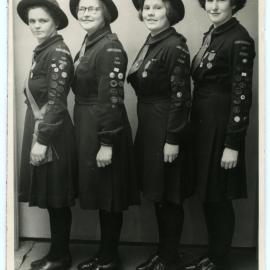 Four officers of Girls Life Brigade