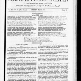 NZ Presbyterian: 1893 Vol. 7 No. 11