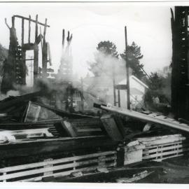St. Paul's, Feilding, after destruction by fire