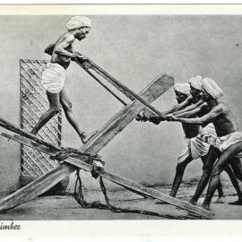 "Sawing timber"