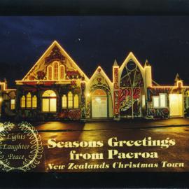 St Andrews, Paeroa with christmas decoration