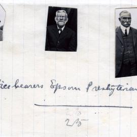 Office-Bearers Of Epsom Presbyterian Church.