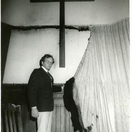 Fire damage to First Church, Hamilton
