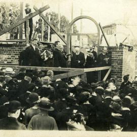 Laying foundation stone, St. Pauls, Devonport